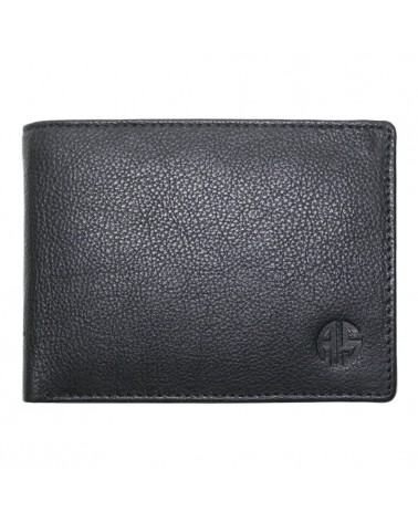 Leather Wallet ALPHA STATUS 10101FD-0 RFID BLACK