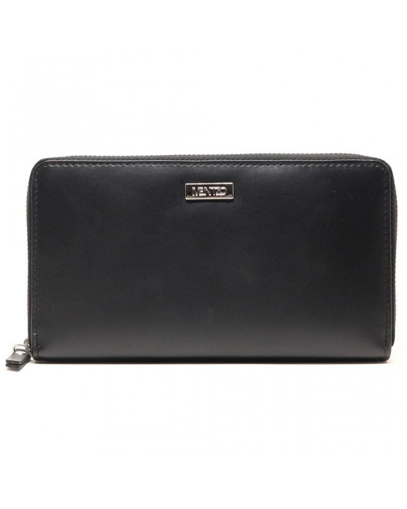 Leather Wallet MENTZO L202 BLACK RFID SELENE Leather Wallet MENTZO L202 BLACK RFID SELENE