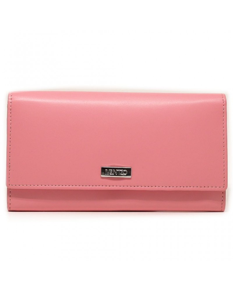 Leather Wallet MENTZO L310 LIGHT PINK RFID ATHENA Leather Wallet MENTZO L310 LIGHT PINK RFID ATHENA
