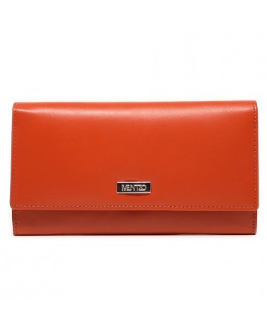 Leather Wallet MENTZO L310 ORANGE PAPAYA RFID ATHENA