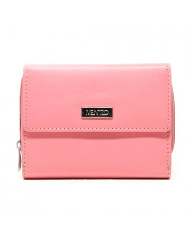 Leather Wallet MENTZO L201 LIGHT PINK RFID CALYPSO