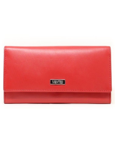 Leather Wallet MENTZO L310 RED RFID ATHENA