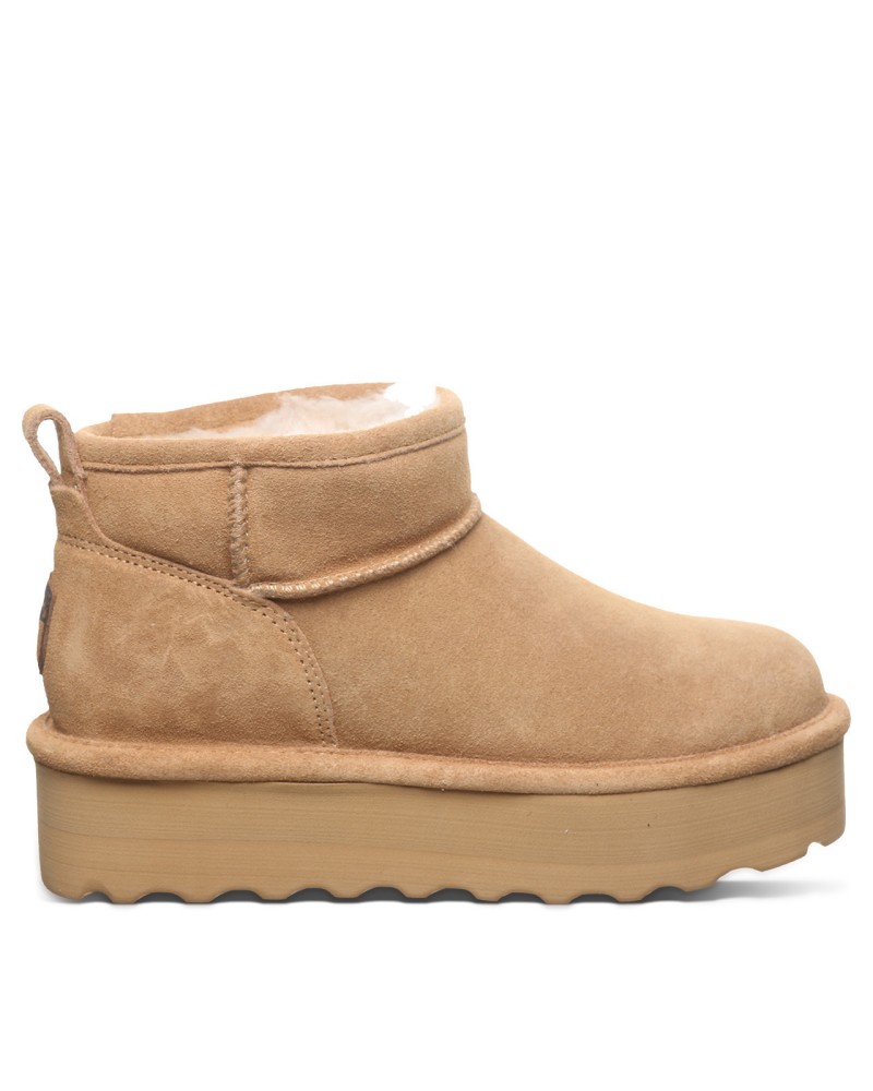 BEARPAW Retro Shorty Δέρμα Iced Coffee Solid