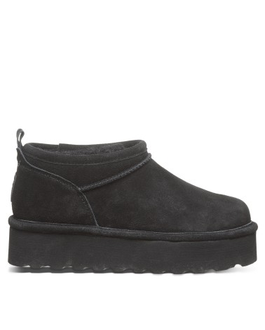 BEARPAW Retro Super Shorty Leather Black