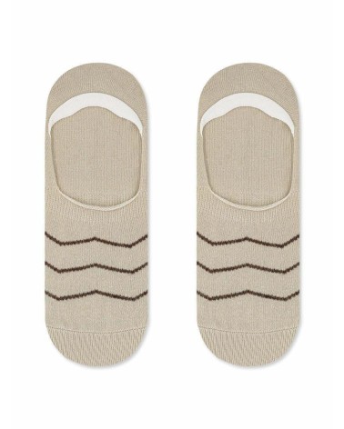 AXIDsocks Αόρατη Κάλτσα Ριγέ με Σιλικόνη στην Φτέρνα