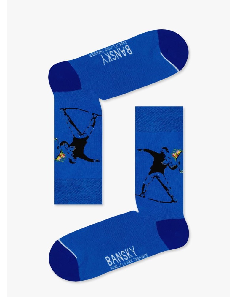 AXIDsocks Κάλτσα με Σχέδια Bansky Rage, Flower Thrower