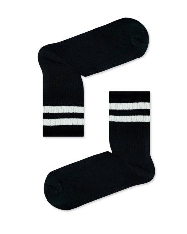 AXIDsocks Κάλτσα με Σχέδια White Stripes Black