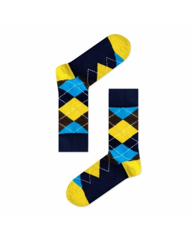AXIDsocks Κάλτσα με Σχέδια Geometric Multicolor Yellow