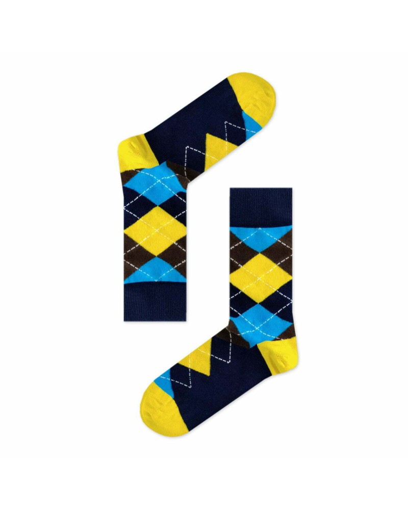 AXIDsocks Κάλτσα με Σχέδια Geometric Multicolor Yellow