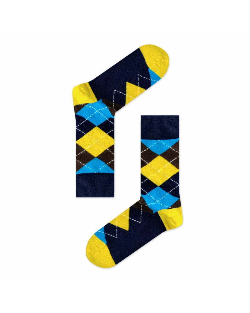 AXIDsocks Κάλτσα με Σχέδια Geometric Multicolor Yellow
