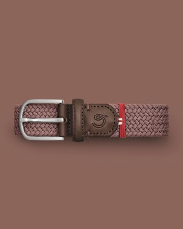 La Boucle Oxford πλεκτή ζώνη Baltic Brown B10-100555