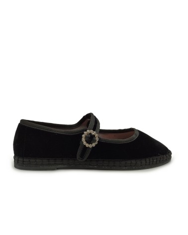 IBIZA'S Mary Jane Ballerina Black