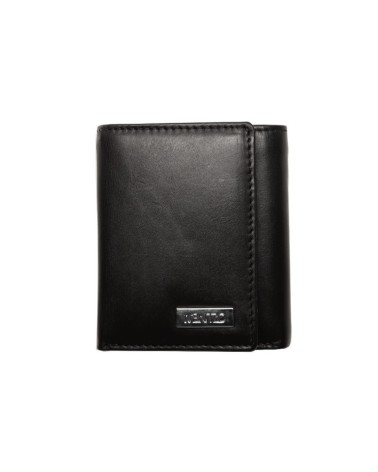 Leather Wallet MENTZO L301 BLACK RFID IRIS