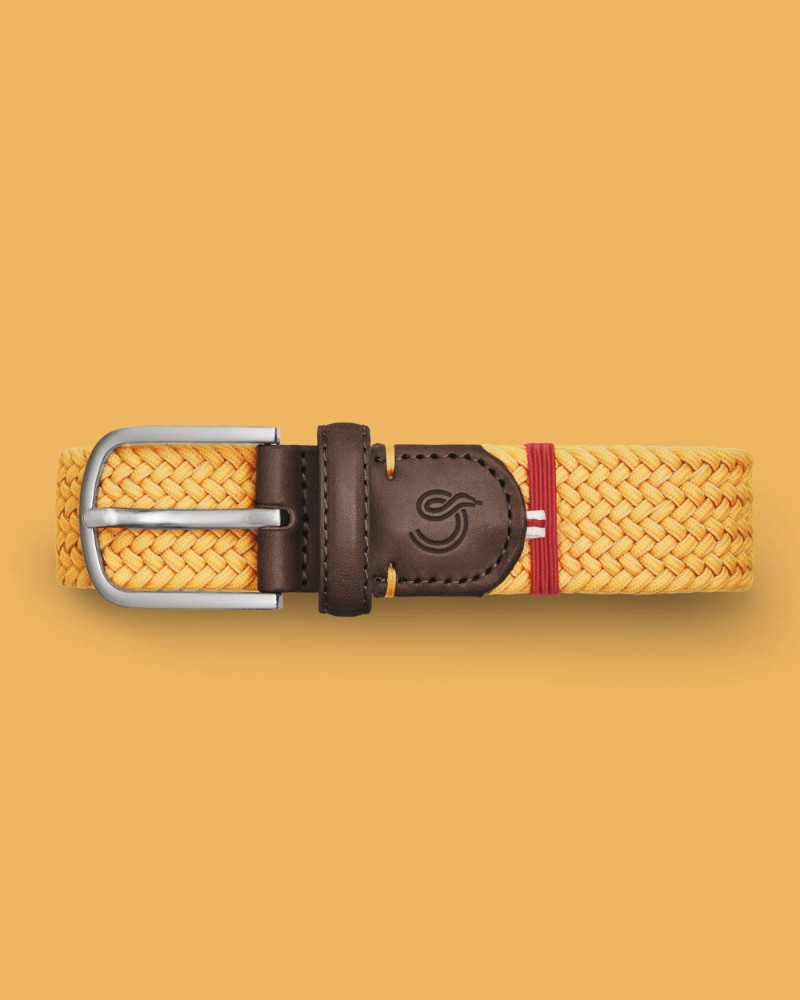 La Boucle Zermatt πλεκτή ζώνη Marigold B10-100350