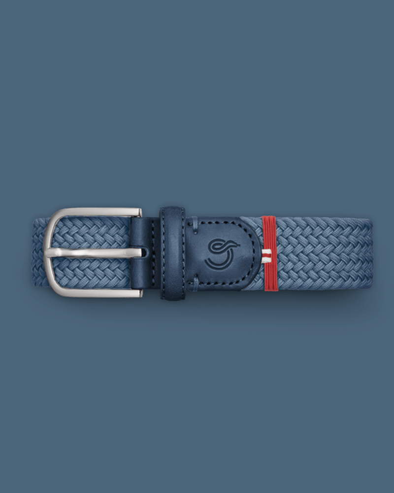 La Boucle Santorini Κnitted Belt Blue B10-100133