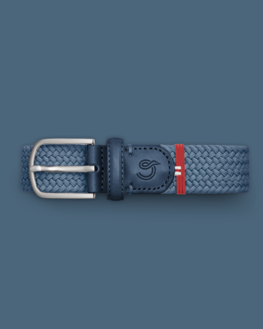 La Boucle Santorini πλεκτή ζώνη Blue B10-100133