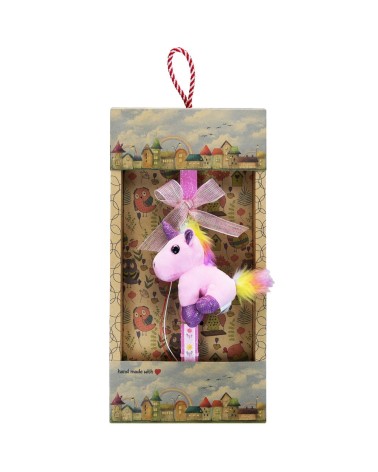 Easter Candle 30cm Unicorn Keychain - Pink