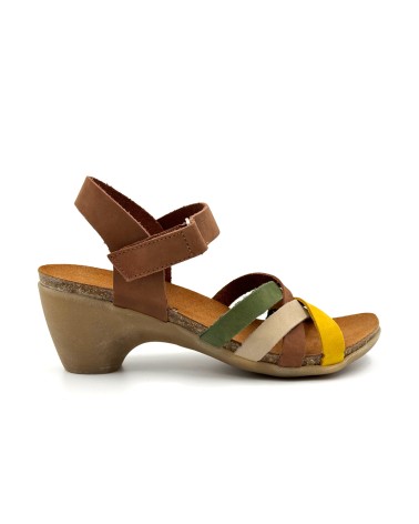 CHACAL 7185 Δέρμα Taupe/Bosque/Mostaza/Cuero