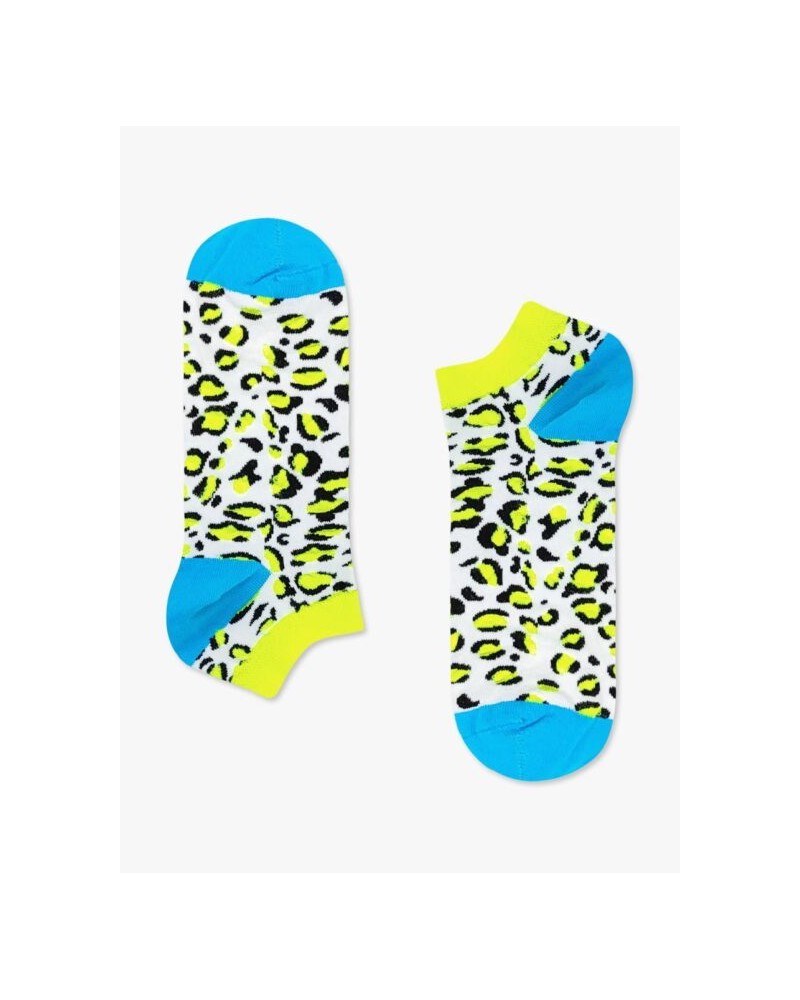 AXIDsocks Κάλτσα με σχέδια Animal Print Leopard Γαλάζιο