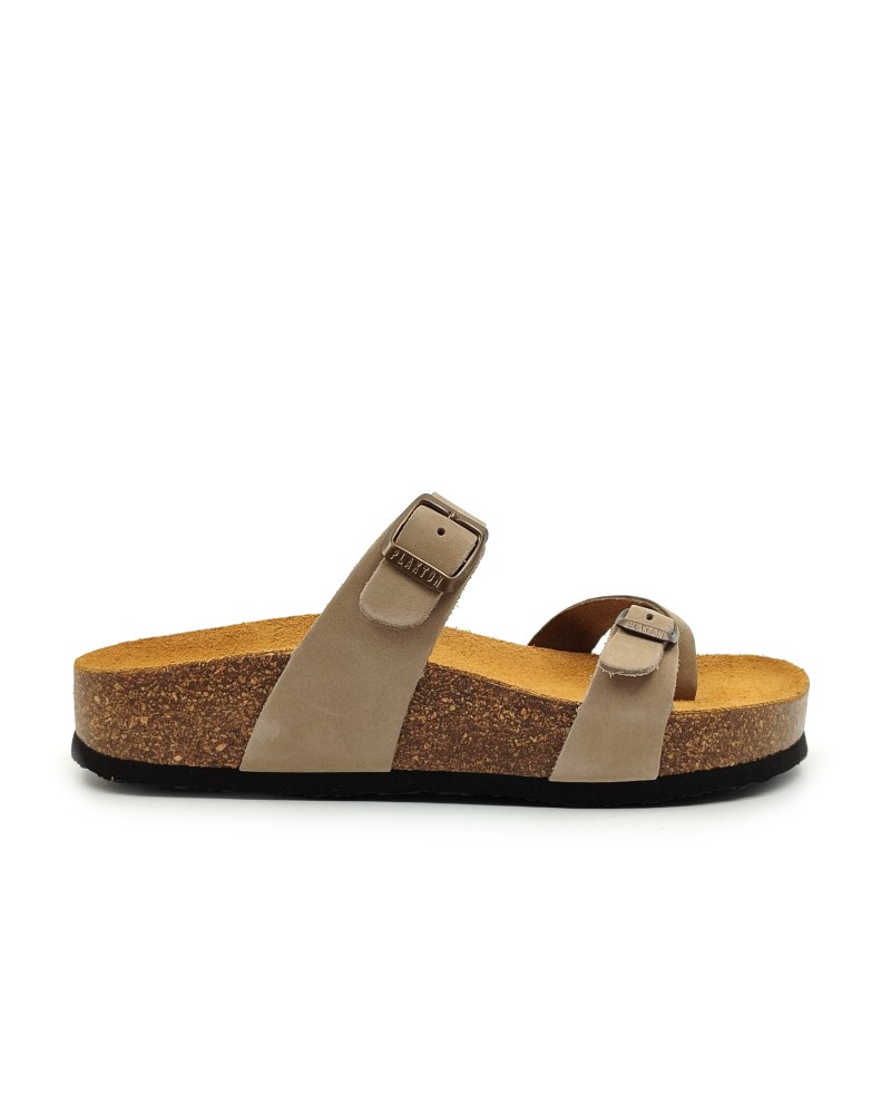 PLAKTON 341032 Nobuck Taupe