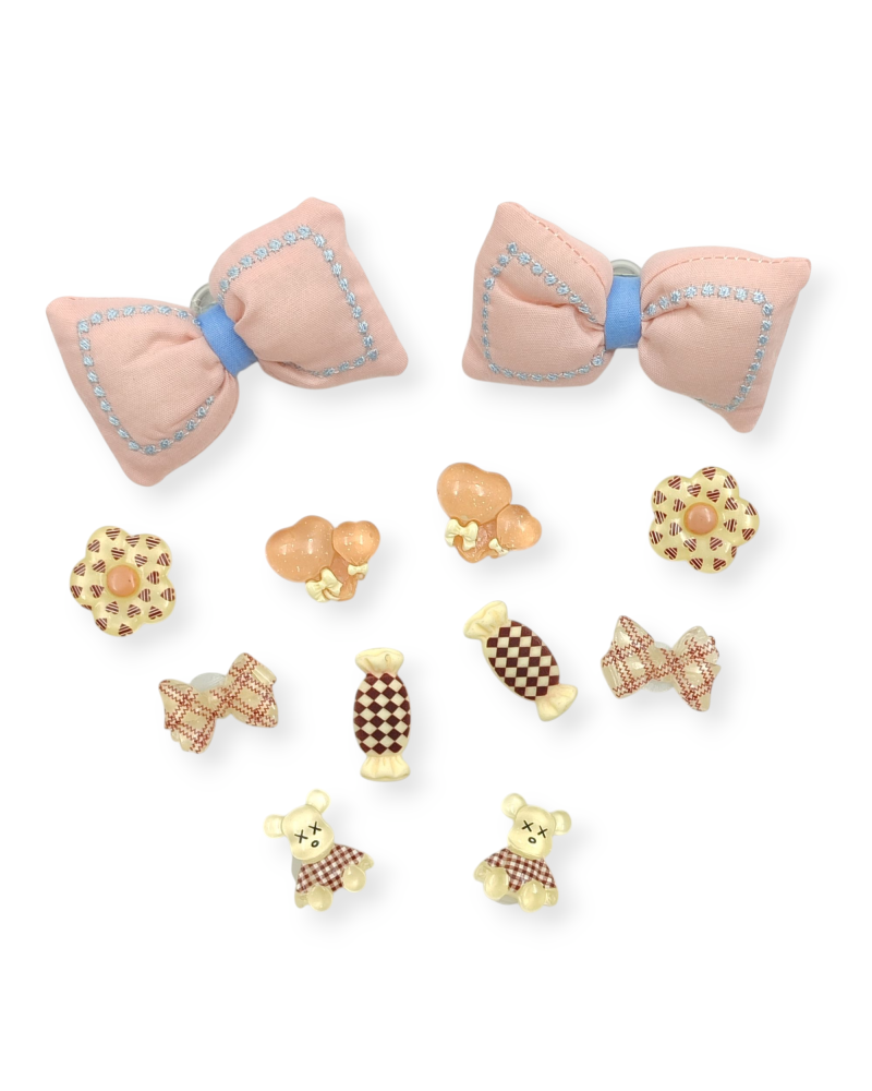 Διακοσμητικά Pins για Clogs Σετ 09 Bow