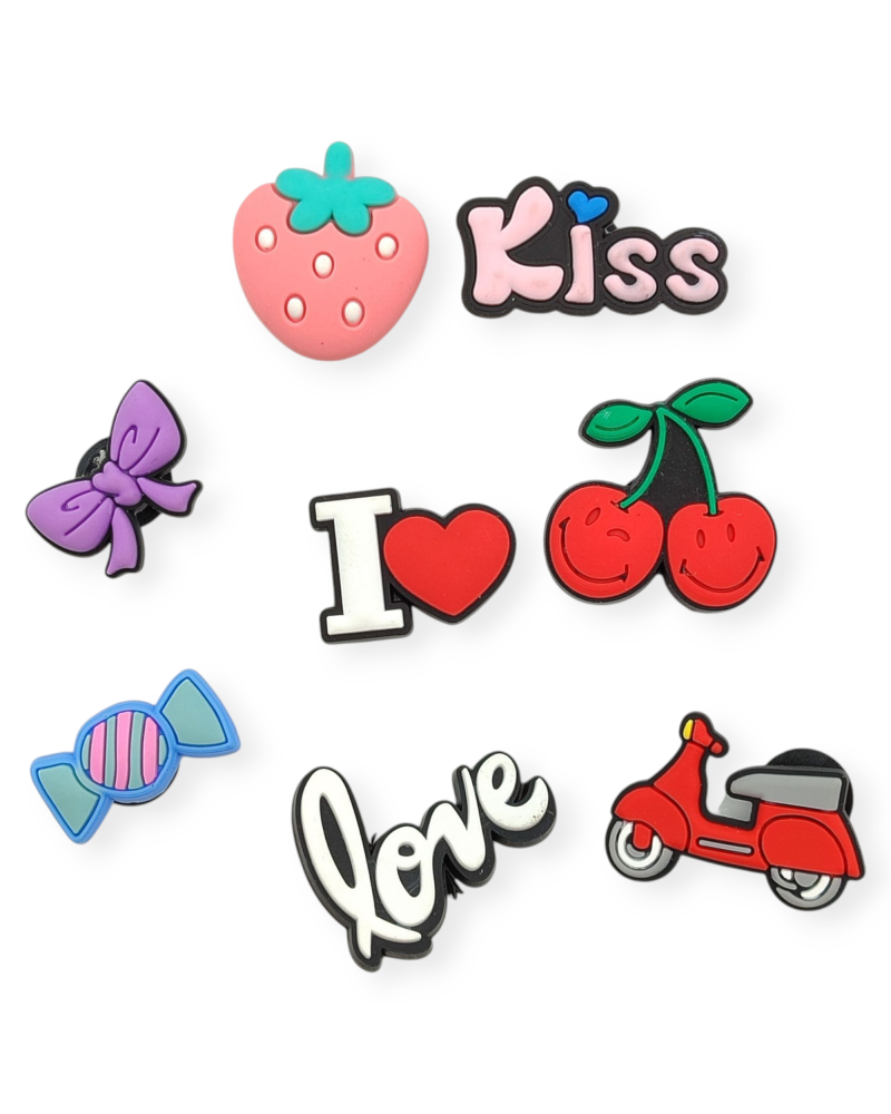 Διακοσμητικά Pins για Clogs Σετ 11 Kiss