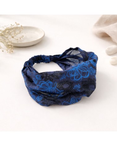 Κορδέλα Βαμβακερή BA 04 Εμπριμέ Μπλε