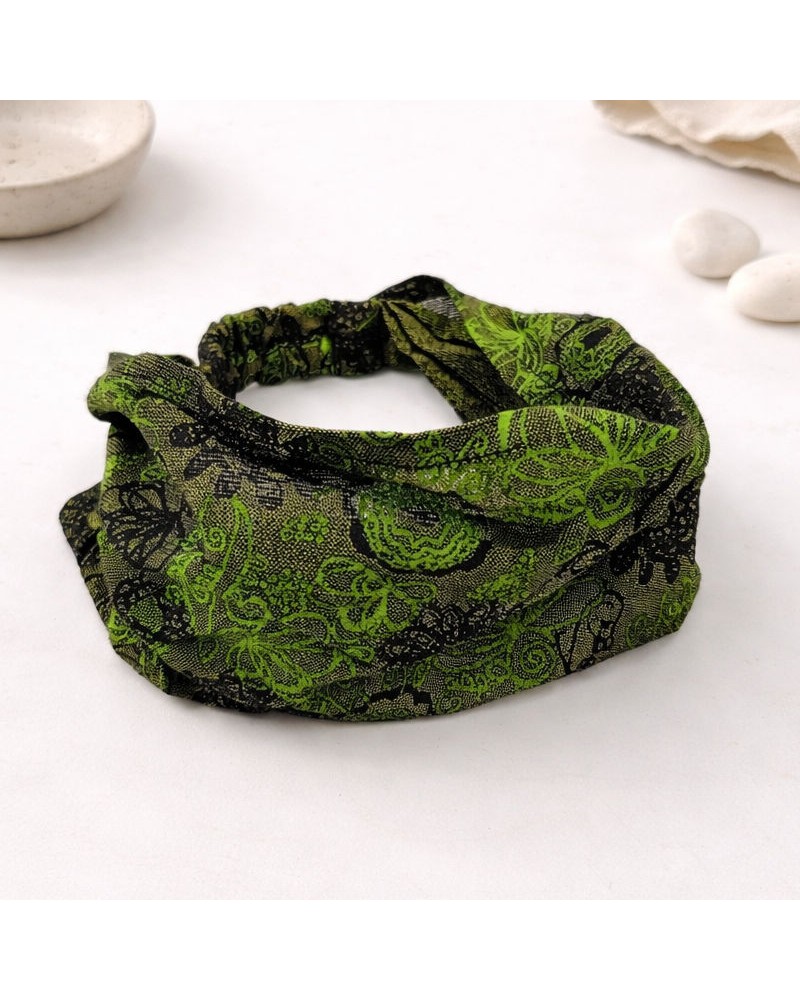 Κορδέλα Βαμβακερή BA 06 Εμπριμέ Πράσινη