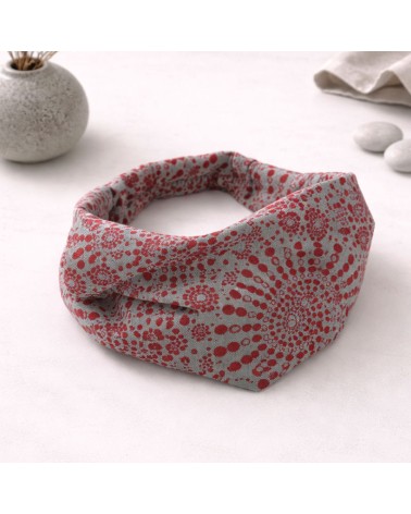 Κορδέλα Βαμβακερή BA 08 Εμπριμέ Γκρι