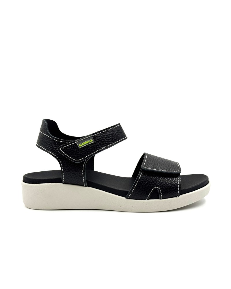 SLOWWALK Sawi Δέρμα Μαύρο