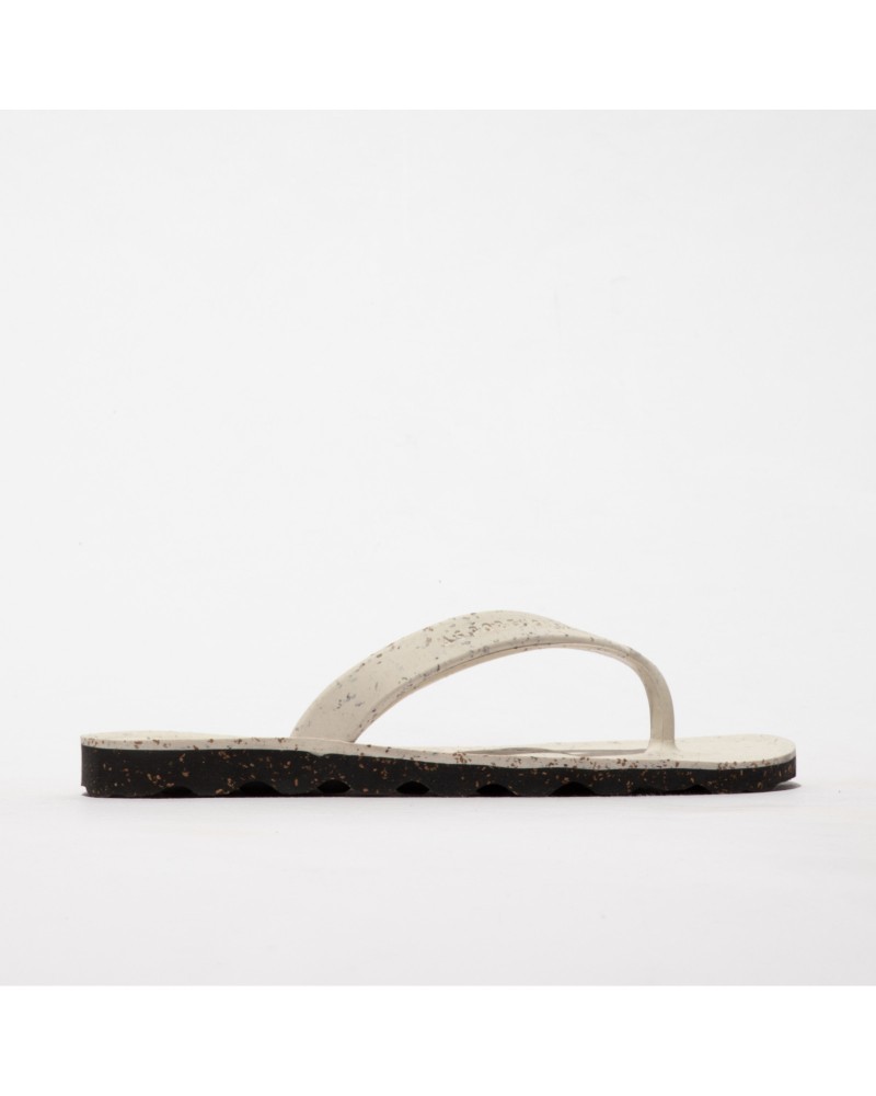 ASPORTUGUESAS Earth Flip-Flops Natural/Black