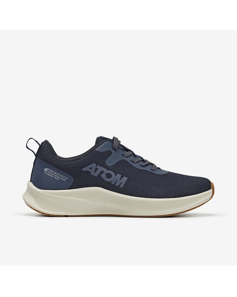 ATOM Activity AT126 Μπλε Ανδρικά Sneakers με Διαπνέον Mesh & Αντικραδασμική Σόλα