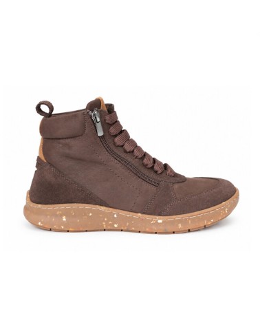 Walk & Fly Irati 6004 Καφέ Γυναικεία Δερμάτινα Μποτάκια Nubuck με Ανατομική Εφαρμογή