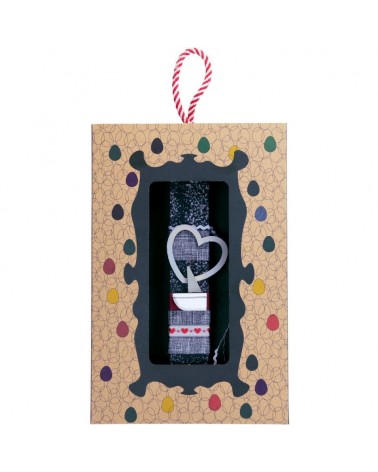 Λαμπάδα 20 εκ.Καραβάκι καρδιά - Γκρι